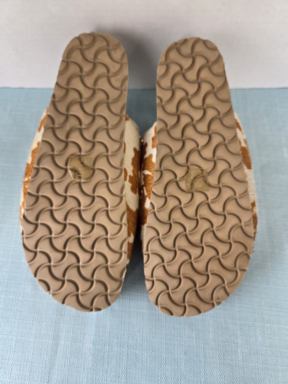 Myra "Dumble" Cowhide Studded Slide Sandals Leather Women's Size 10 Boho Western - Picture 5 of 5